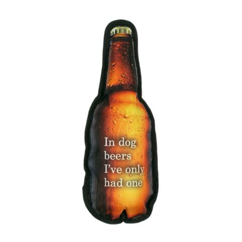 Territory Toys Beer Bottle Crunch Dog Toy