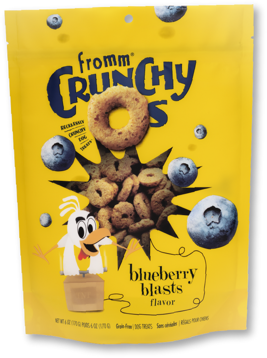 Fromm Dog Treat Dog Crunchy O's Blueberry Blasts Flavor
