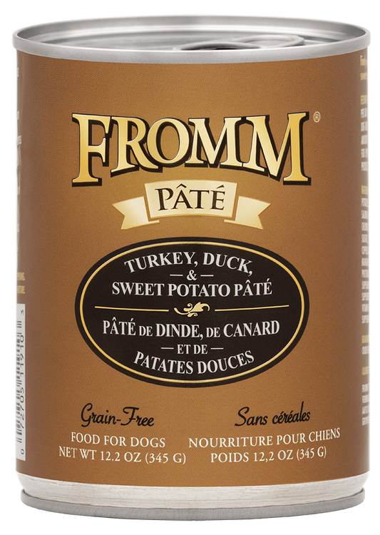 Fromm Pâté: Turkey, Duck, & Sweet Potato Pâté 12.2oz Can