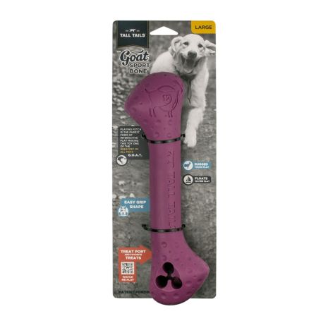 Tall Tails Goat Sport Bone Rubber 12" Purple