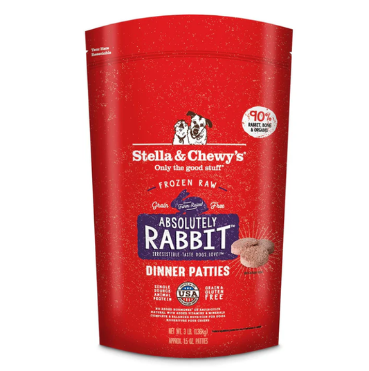 Absolutely Rabbit Frozen Raw Dinner Patties