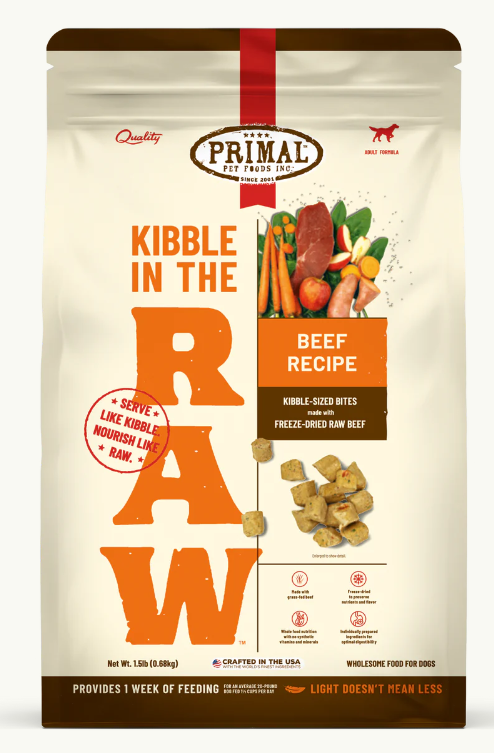 Primal Dry - Kibble in the Raw - Beed Recipe