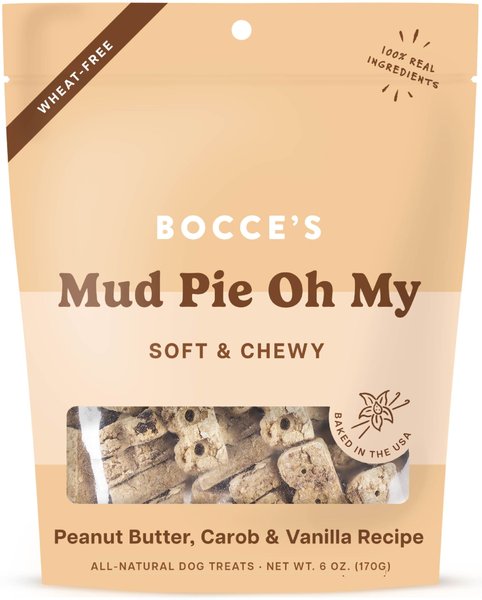 Bocce's: Mud Pie Oh My Soft & Chewy Dog Treats 6oz