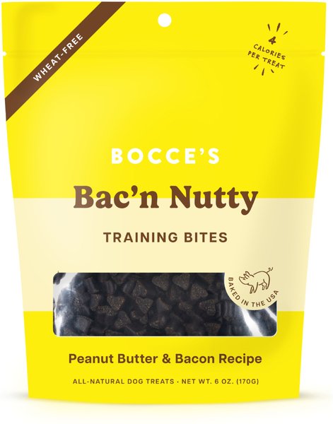 Bocce's Training Bites Bacon Nutty 6oz