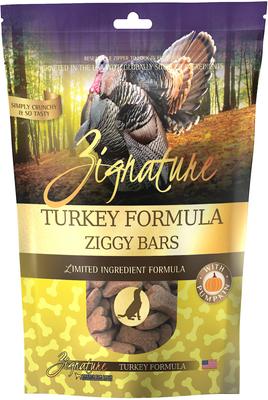 Zignature Dog Treat GF Ziggy Bars Turkey 12 oz