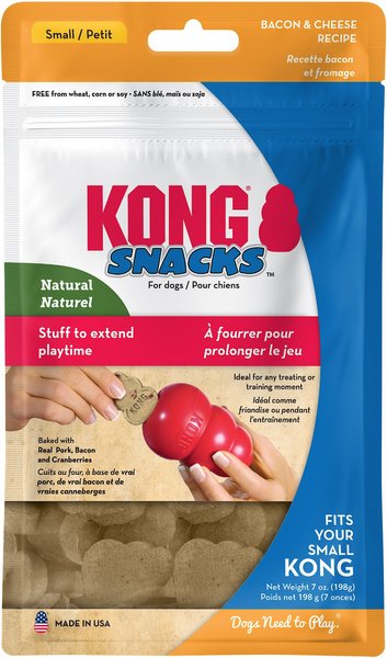 KONG Stuff'N Bacon & Cheese Snacks Dog Small Treats, 7-oz bag