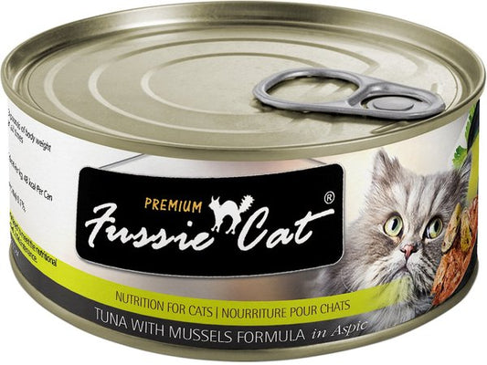 Fussie Cat: Premium Tuna & Mussels Formula in Aspic 2.82oz Can