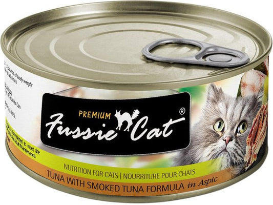 Fussie Cat: Premium Tuna with Smoked Tuna Formula in Aspic 2.82oz Can