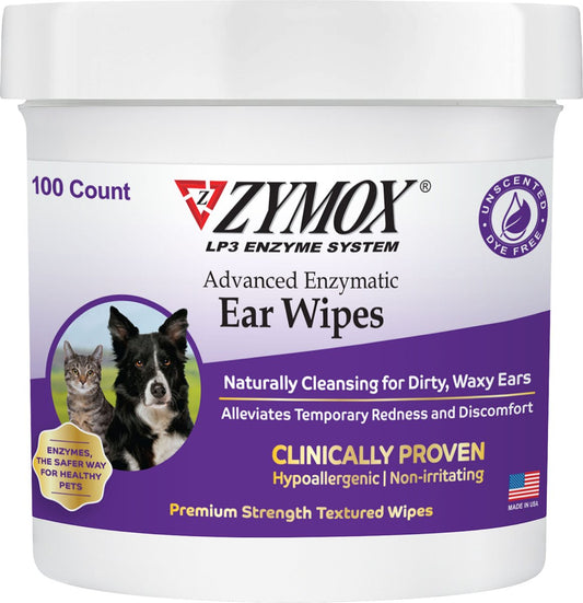 Zymox: Advanced Enzymatic Ear Wipes 100 Count