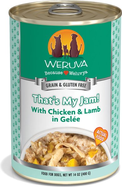 Weruva That's My Jam! With Chicken &Lamb in Gelee 14oz Canned Dog Food