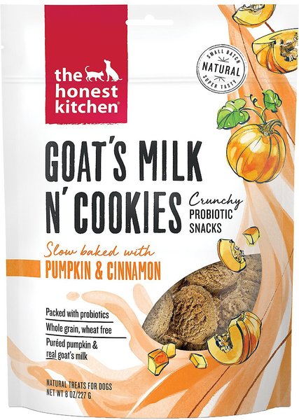 Honest Kitchen:  Goat's Milk N' Cookies - Pumpkin & Cinnamon 8oz Bag
