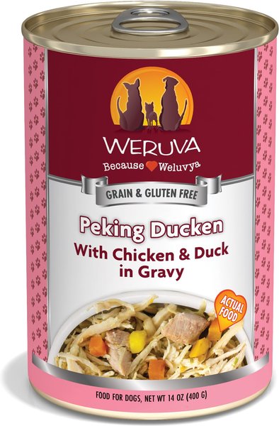 Weruva Peking Ducken with Chicken & Duck in Gravy 14oz Canned Dog Food