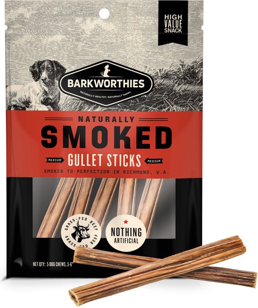 Barkworthies Naturally Smoked Gullet Stick (Singular)