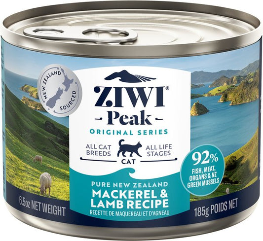 ZIWI Peak: Mackerel & Lamb Recipe 6.50oz Can