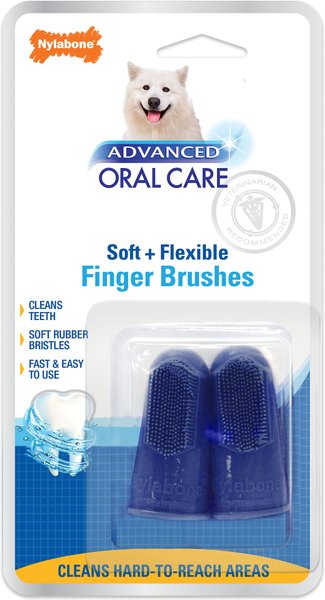 Nylabone Advance Oral Care finger brushes