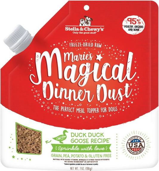Stella & Chewy's: Freeze-Dried Raw Marie's Magical Dinner Dust - Duck Duck Goose Recipe 7oz Bag