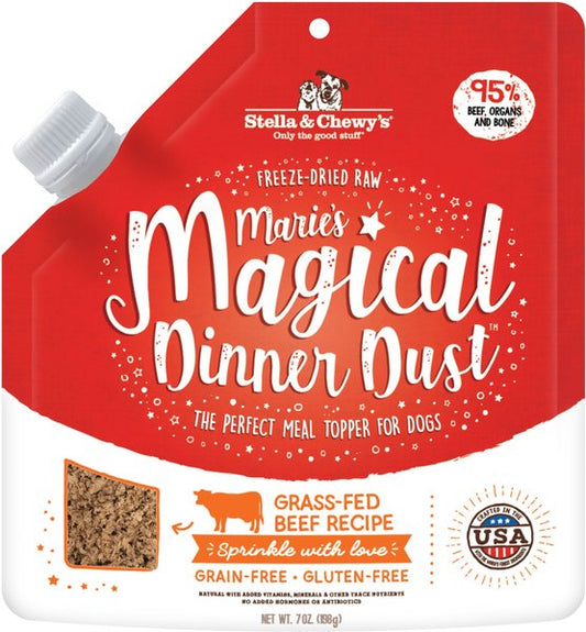 Stella & Chewy's: Freeze-Dried Raw Marie's Magical Dinner Dust - Grass-Fed Beef Recipe 7oz Bag