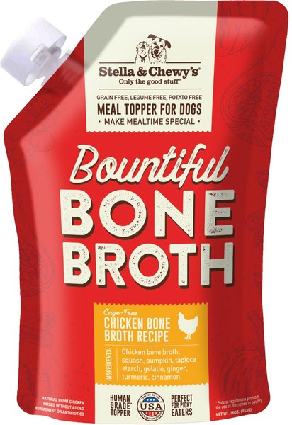 Stella & Chewy's: Bountiful Bone Broth - Chicken Bone Broth Recipe 16oz Pouch