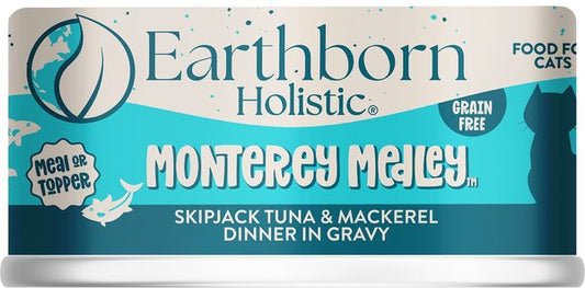 Earthborn Holistic: Monterey Medley Skipjack Tuna and Grilled Mackerel Dinner in Gravy 5.5oz Can