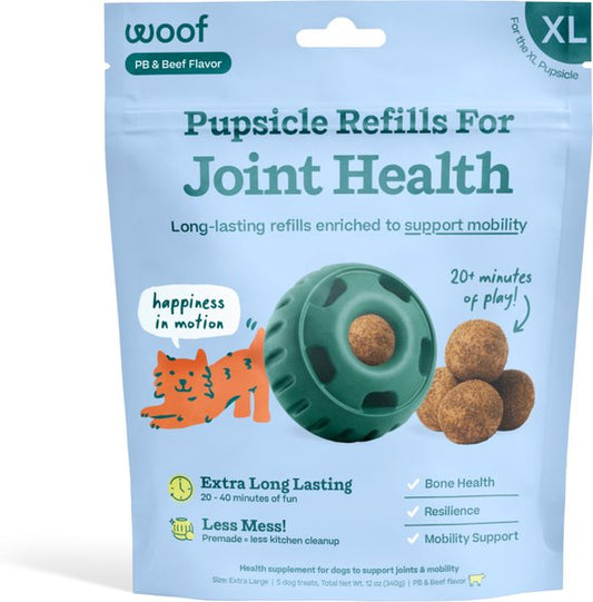 Woof Pupsicle Refill Pops For Joint Health PB & Beef Extra Large