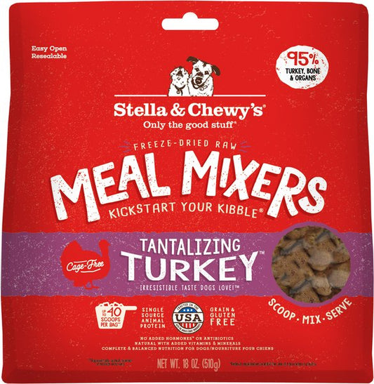 Stella & Chewy's: Freeze- Dried Raw Meal Mixers - Tantalizing Turkey 18oz Bag