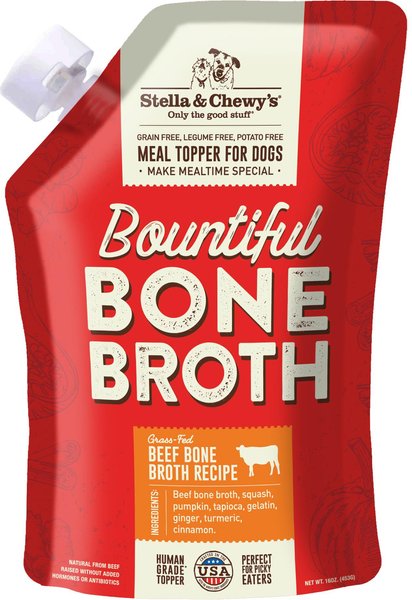 Stella & Chewy's: Bountiful Bone Broth - Beef Bone Broth Recipe 16oz Pouch