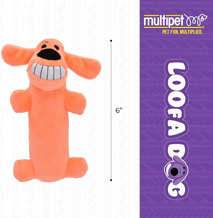Multipet International Original Loofa Dog Mini 6-Inch Dog Toy