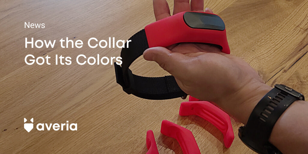 Averia GPS/Activity Collar Med Red