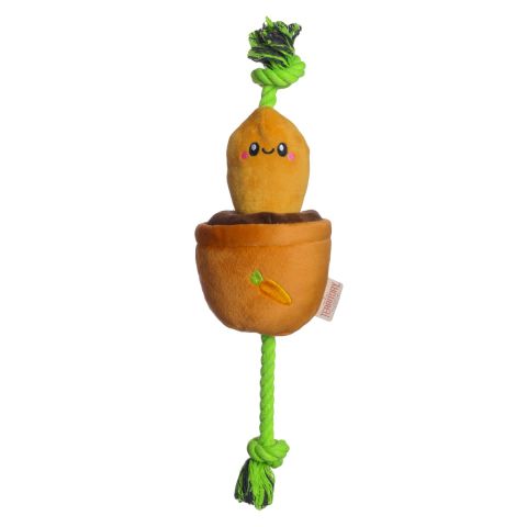 Terriotory Toys Carrot Treat-and-Tug Dog Toy