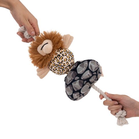 Territory Toys Caveman Treat-and-Tug Dog Toy