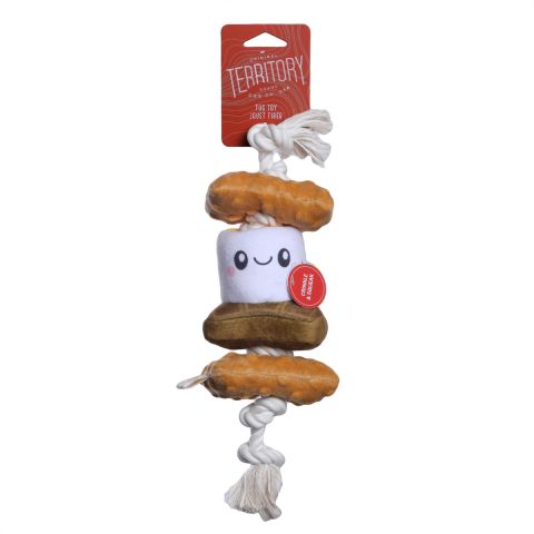Territory: S'mores Squeaker Tug Dog Toy
