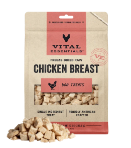 Vital Essentials Freeze-Dried Raw Chicken Breast 2.1 oz Dog Pouch